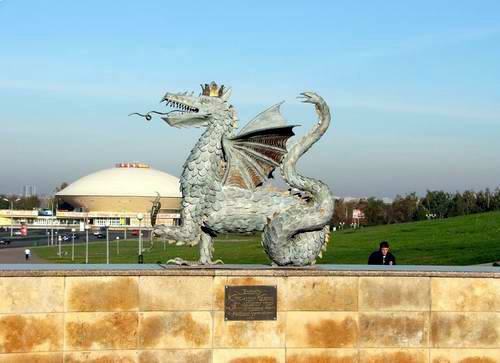 Kazan city central part photos - The dragon (Kazan symbol) photo